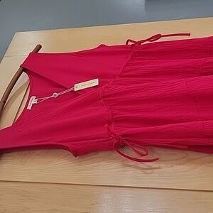 Max Studio Raspberry Sleeveless Dress L
